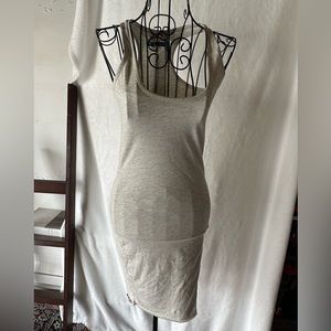 Talia Snap Slit Dress, size XS, Grey